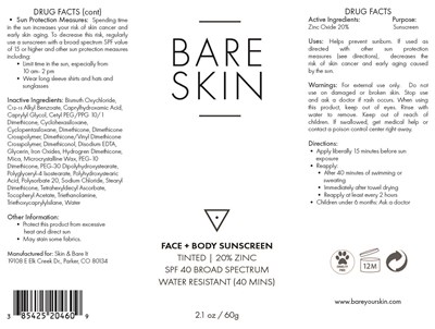 Package Label (Bare 204)